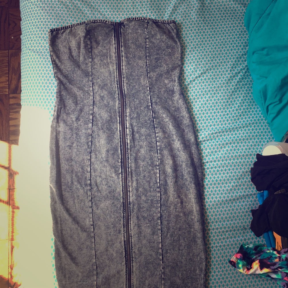 K+Glam zip up midi bodycon dress size 1x